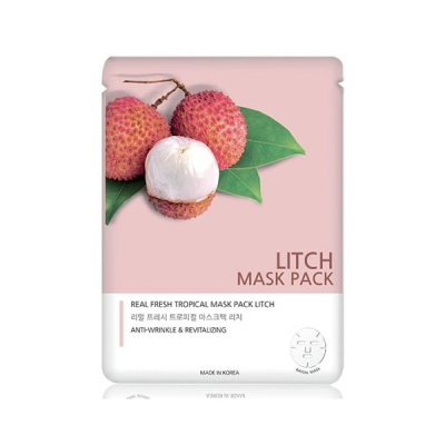 Маска тканевая REAL FRESH TROPICAL MASK LITCH 25мл