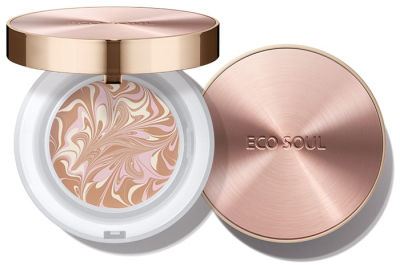 THE SAEM Основа тональная Eco Soul Essence Foundation Pact 21 Light Beige(Refill) 16 гр