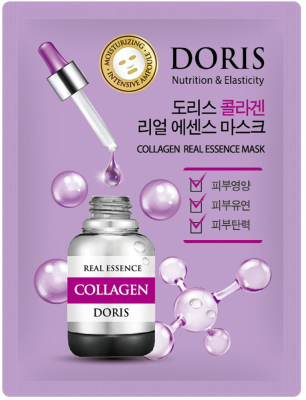 Маска на тканевой основе DORIS COLLAGEN REAL ESSENCE MASK, 25 мл