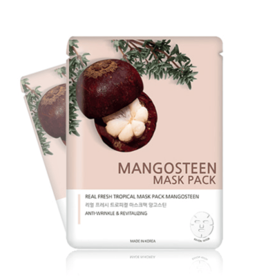 Маска тканевая REAL FRESH TROPICAL MASK MANGOSTEEN  25мл