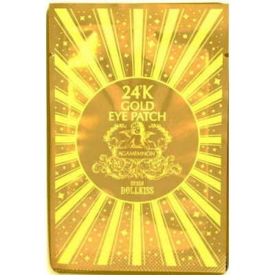 Патч д/глаз гидрогелевый с 24К золотом Urban Dollkiss Agamemnon 24K Gold Hydrogel Eye Patch 2,8гр