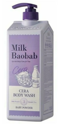 Гель для душа с керамидами с ароматом детской присыпки MilkBaobab Cera Body Wash Baby Powder 1200 мл