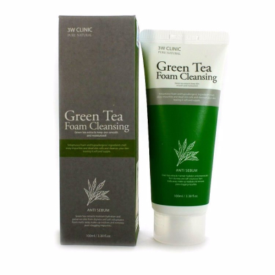 Пенка для лица с экстрактом зеленого чая GREEN TEA FOAM CLEANSING, 100 мл