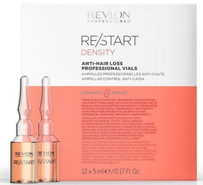 REVLON PROFESSIONAL DENSITY Профессиональный Уход Против Выпадения Волос Anti-Hair Loss Professional Vials, 12 шт по 5 мл