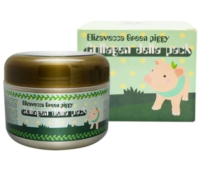 Увлажняющая маска для лица с коллагеном Elizavecca Green Piggy Collagen Jella Pack 100 мл (8809311914035)