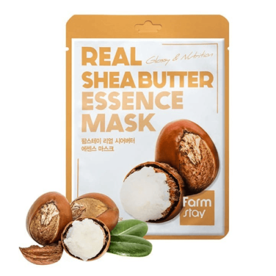 Питательная тканевая маска для лица с маслом ши Farmstay Real Shea Butter Essence Mask 23 мл (8809446652468)