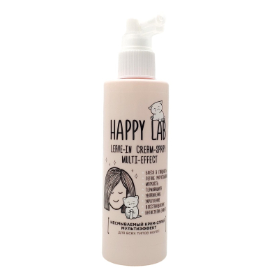 Happy Lab Несмываемый крем-спрей для волос / Leave-in Cream-Spray Multi-Effect, 200 мл