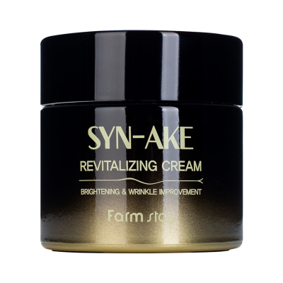 Восстанавливающий крем для лица с змеиным пептидом FarmStay Syn-Ake Revitalizing Cream 80 г (8809674691659)