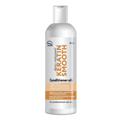 Кондиционер разглаживание, ламинирование, керапластика волос / Keratin Smooth Conditioner-silk PH 5.5, 200 мл