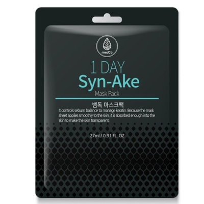 Med B Маска тканевая для лица с пептидом змеиного яда - 1 Day syn-ake mask pack, 27мл