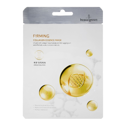 Маска на тканевой основе BeauuGreen  Premium Collagen Essence mask 23g