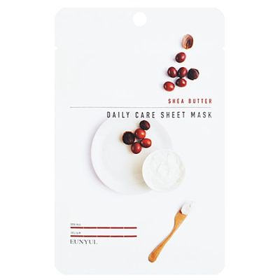 Eunyul Маска тканевая для лица с маслом ши - Shea butter daily care sheet mask, 22г