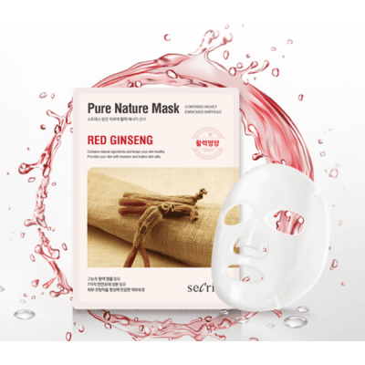 Маска тканевая Secriss Pure Nature Mask Pack- Red ginseng 25мл