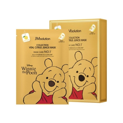 JMsolution Маска тканевая для лица с юдзу – Disney collection vital citrus junos mask, 30мл