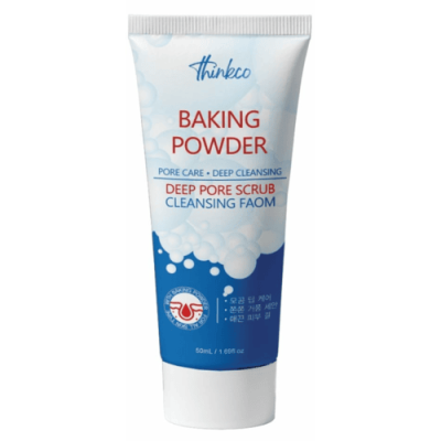 Thinkco Пенка для глубокого очищения пор с содой - Baking powder deep pore scrub, 50мл