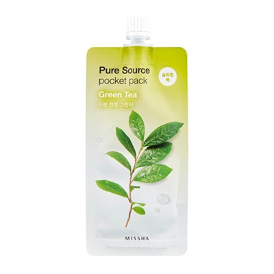 Маска для лица ночная PURE SOURCE POCKET PACK GREEN TEA 10мл