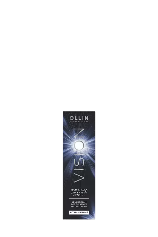 Ollin vision set black черный крем-краска для бровей и ресниц 20мл в наборе