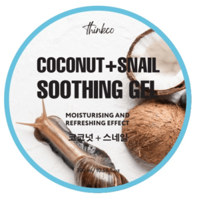 Thinkco Гель для лица и тела с экстрактом кокоса и муцином улитки - Coconut+snail, 300мл