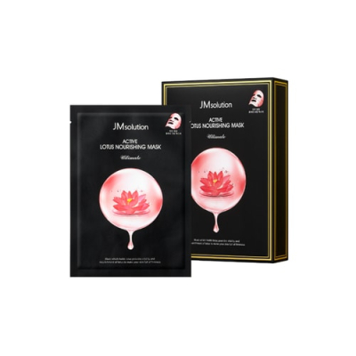 JMsolution Маска тканевая с кремовой сывороткой - Active lotus nourishing mask ultimate, 30мл