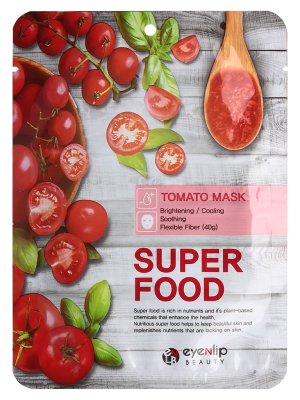 Маска д/лица тканевая EYENLIP SUPER FOOD TOMATO MASK 23мл