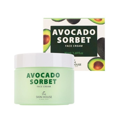 Крем-щербет для лица питательный с авокадо The Skin House Avocado Sorbet Face Cream, 50 мл