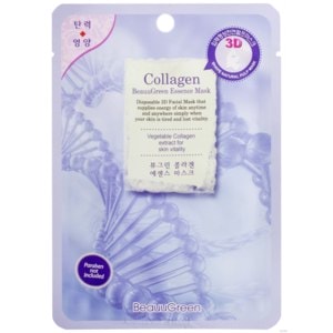 Омолаживающая тканевая маска для лица с коллагеном Beauugreen Contour 3D Collagen Essence Mask 23 г (8809389032211)