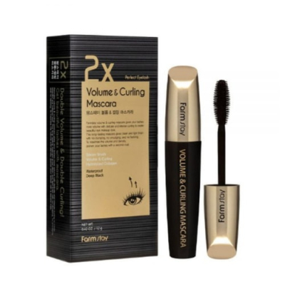 Тушь объемная и подкручивающая д/ресниц FarmStay Volume & Curling Mascara, 12g