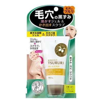 BCL Гель-скраб для удаления черных точек отшелушивающий - Tsururi gel & scrub, 55г