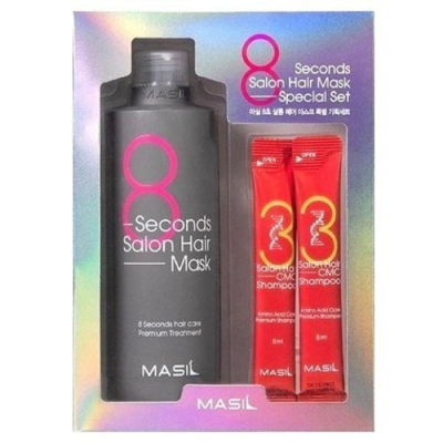 Набор для восстановления волос 8SECONDS SALON HAIR MASK SET (350 мл+8 мл*2)