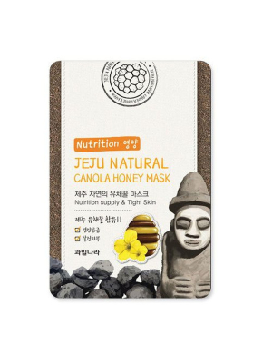 Маска на тканевой основе д/лица питательная Jeju Nature's Canola Honey Mask 20мл