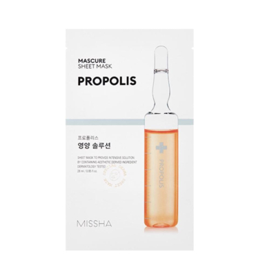 Маска для лица MASCURE NUTRITION SOLUTION SHEET MASK PROPOLIS 28мл