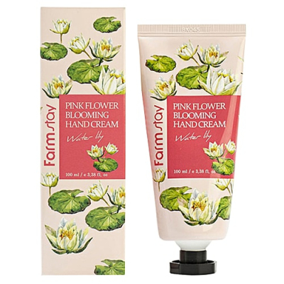 Восстанавливающий крем для рук с экстрактом лилии Farmstay Pink Flower Blooming Hand Cream 100 мл (8809636280631)