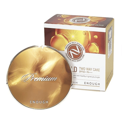 Пудра для лица с золотом со сменным блоком PREMIUM RICH GOLD TWO-WAY #13 (INCLUDING REFILL)