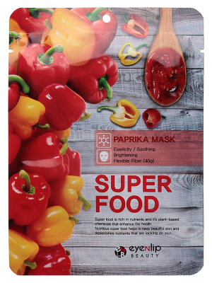 Маска на тканевой основе EYENLIP SUPER FOOD PAPRIKA MASK 23мл