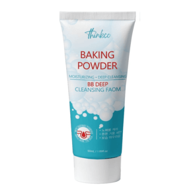 Thinkco Пенка для лица с содой для снятия ВВ-крема - Baking powder bb deep cleansing foam, 50мл