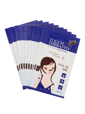 Патчи очищающие д/носа Touch Therapy Cacao Pore Clear Nose Sheet Pack 10шт