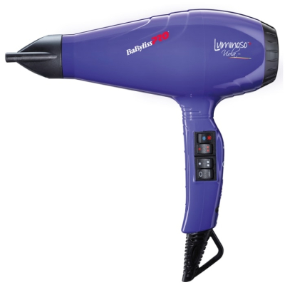 Фен Pro LUMINOSO+, фиолетовый, 2 насадки, 2100Вт Babyliss