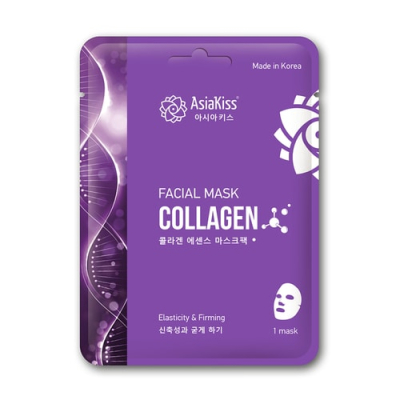 AsiaKiss Маска тканевая для лица с коллагеном - Collagen essence facial mask, 25г