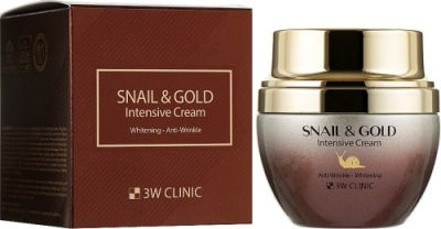 Крем для лица восстанавливающий с экстрактом золота и муцина улитки GOLD & SNAIL INTENSIVE CARE CREAM, 55g