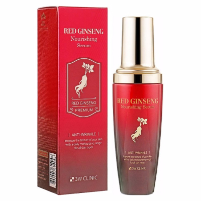 Сыворотка для лица питательная с экстрактом красного женьшеня RED GINSENG NOURISHING SERUM