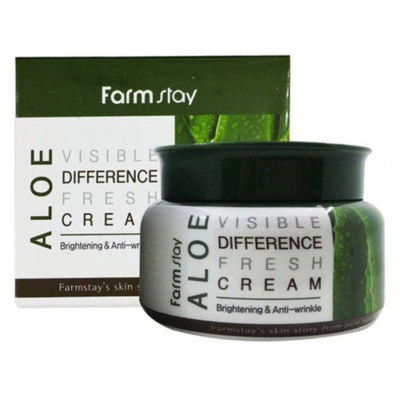 FARMSTAY Крем для лица увлажяющий с экстрактом алое FarmStay Aloe Visible Difference Fresh Cream, 100g