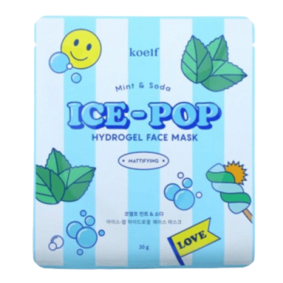 Koelf Маска гидрогелевая для лица c мятой и содой – Mint&soda hydrogel face mask, 30г