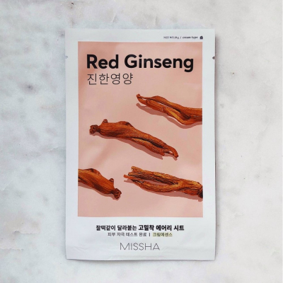 Маска для лица AIRY FIT SHEET MASK RED GINSENG 19г