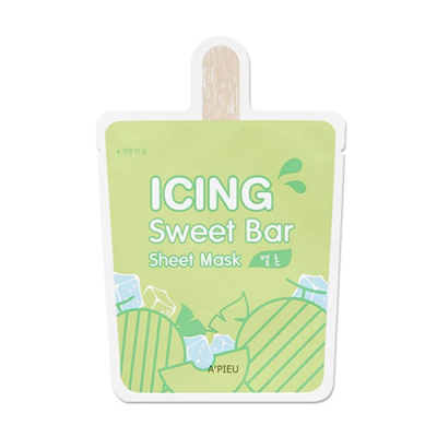 Охлаждающая тканевая маска для лица с экстрактом дыни A'pieu Icing Sweet Bar Sheet Mask Melon 21 г (8809530047736)