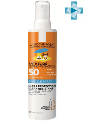 Невидимый спрей для лица и тела Anthelios Dermo-pediatrics SPF 50+/PPD 36, 200 мл