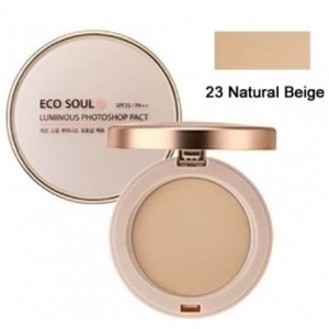 Пудра компактная Eco Soul Luxury Gold Pact 23 Natural Beige 9гр