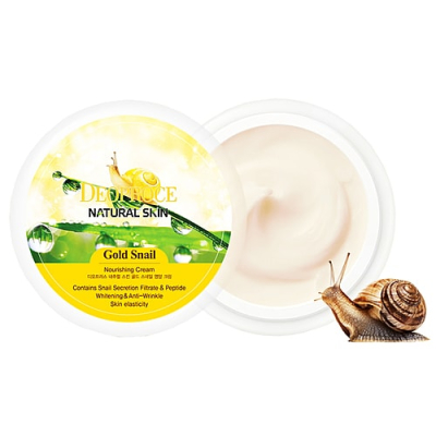 Крем с экстрактом золота и муцином улитки DEOPROCE NATURAL SKIN GOLD SNAIL NOURISHING CREAM 100гр