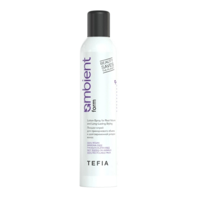 TEFIA  Ambient Лосьон-спрей для прикорневого объема и долговременной укладки волос / Lotion-Spray for Root Volume and Long-Lasting Styling, 250 мл