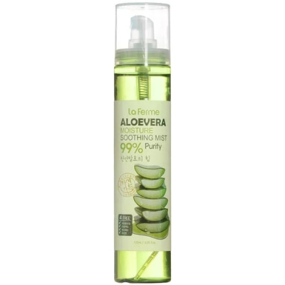 FarmStay Мист успокаивающий с экстрактом алоэ - La ferme aloe vera moisture soothing mist, 120мл