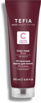 Оттеночная маска для волос Color Creats с маслом монои Розовая 250 мл